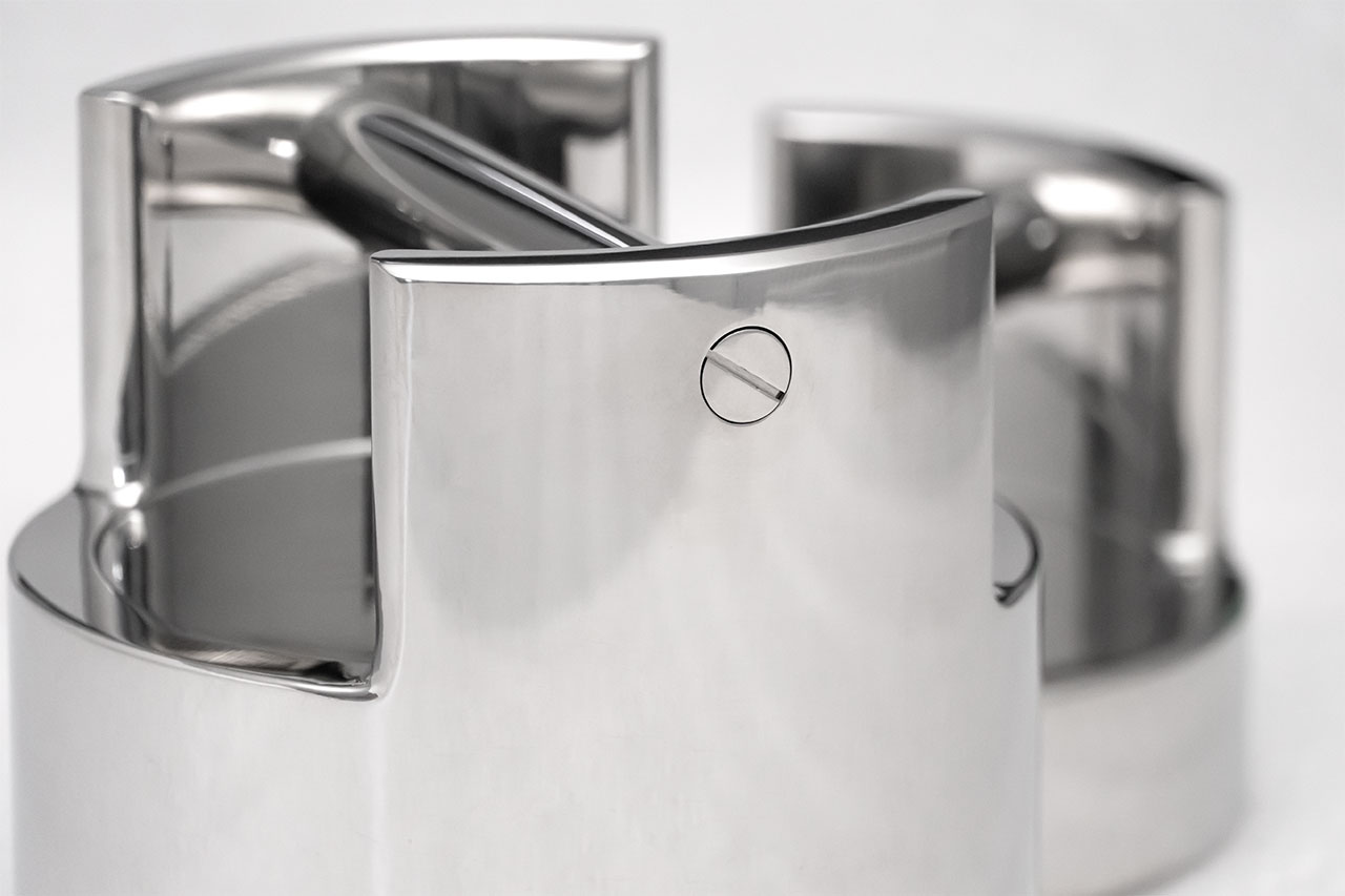 F2 Control weight, mirror-polished stainless steel, stackable